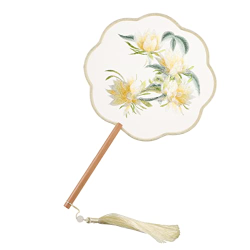 NUOBESTY Chinesischer Handbestickter Seidenfächer Leichter Tragbarer Sommerfächer aus Holz Faltbarer Dekorativer Handfächer für Damen Geeignet für Hochzeit Strand und Party NUOBESTY Chinesischer Handbestickter Seidenfächer Leichter Tragbarer Sommerfächer aus Holz Faltbarer Dekorativer Handfächer für Damen Geeignet für Hochzeit Strand und Party von NUOBESTY