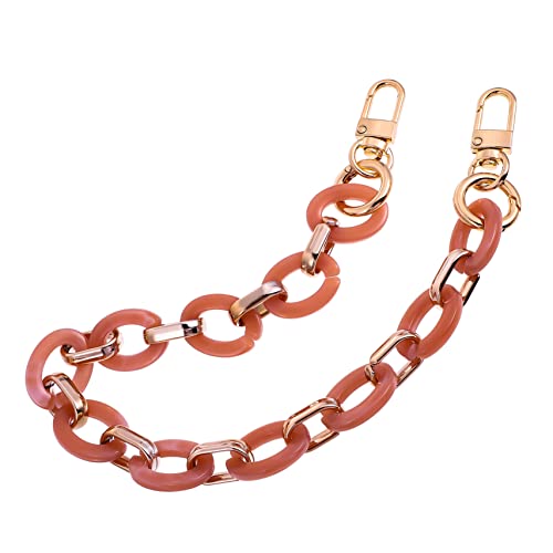 NUOBESTY Damen Schultertaschenkette Aus Harz Modische Geldbörsenkette Abnehmbarer Trageriemen Für Handtaschen 38cm Pink Für Alltag Und Reisen NUOBESTY Damen Schultertaschenkette Aus Harz Modische Geldbörsenkette Abnehmbarer Trageriemen Für Handtaschen 38cm Pink Für Alltag Und Reisen von NUOBESTY