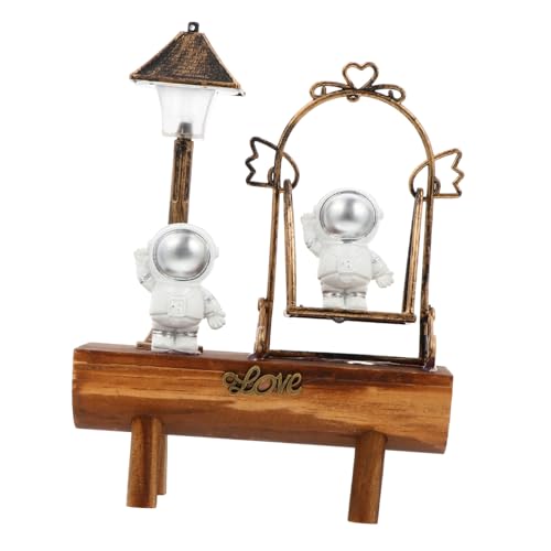 NUOBESTY Dekoratives Licht Kleine Led Spaß Mini Schreibtisch -lampe Usb Nacht Kugellampe Astronaut Mondlampe Ästhetisch Vintage - Home Ornament Golden Hölzern NUOBESTY Dekoratives Licht Kleine Led Spaß Mini Schreibtisch -lampe Usb Nacht Kugellampe Astronaut Mondlampe Ästhetisch Vintage - Home Ornament Golden Hölzern von NUOBESTY