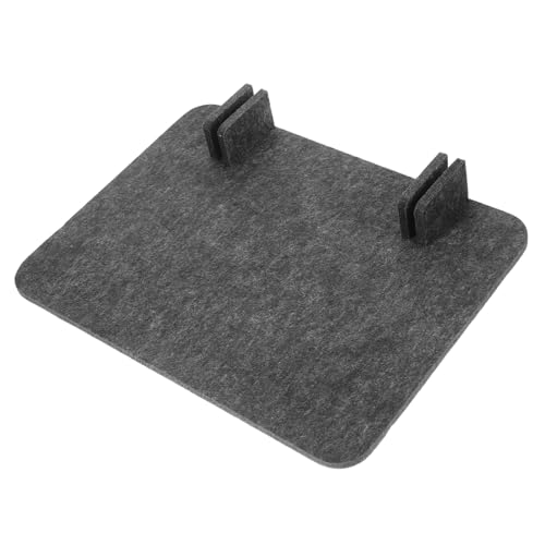 NUOBESTY Desktop -Bildschirm Homeoffice-grundlagen Kabinenteiler Workstation-partition Büroschreibtischbildschirm Büro-Desktop-schallwand Schreibtisch Bildschirm Trennwand Gefühlt Dark Grey von NUOBESTY