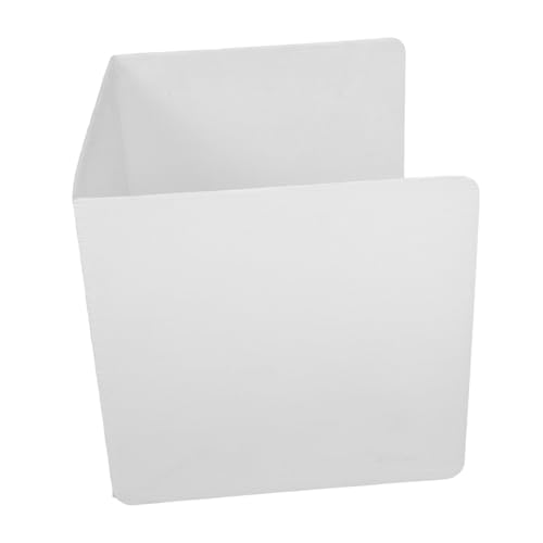 NUOBESTY Desktop Privacy Panel Weißer Kunststoff Sichtschutz Faltbarer Schreibtisch Trenner für Schüler und Büros Hygienischer Abwischbarer Tischteiler für Prüfungen und Klassenzimmer von NUOBESTY