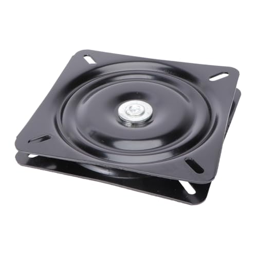 NUOBESTY Dicke Kugelgelagerte Drehplatte Drehbarer Robuster Lager turntable für Barhocker Stühle und Outdoor liegestühle Schwarz Langlebig und Belastbar von NUOBESTY