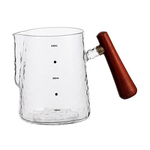 NUOBESTY Dickwandiger Milchaufschäumer Becher aus Hochwertigem mit Holzgriff für Espresso Kaffee Milch und Desserts für Hauspartys und Stilvolle Küchen NUOBESTY Dickwandiger Milchaufschäumer Becher aus Hochwertigem mit Holzgriff für Espresso Kaffee Milch und Desserts für Hauspartys und Stilvolle Küchen von NUOBESTY