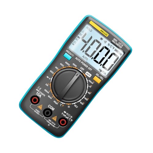 NUOBESTY Digitalmultimeter Automatisch Messgerät mit Automatischer Bereichswahl Doppelte Sicherung Berührungslose Spannungsprüfung Ergonomisch Tragbar für Elektriker und Wartung von NUOBESTY
