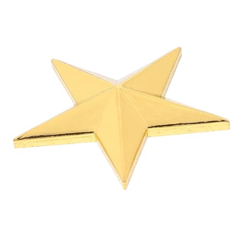 NUOBESTY Dreidimensionaler Fünfzackiger Stern Aus Metall Heimdekoration Dekorativer Magnet Kleine Sterne Zum Basteln Weihnachts Mini Stern Ornamente Metallsterne Mini Metallstern von NUOBESTY