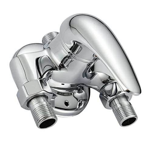 NUOBESTY Duscharmatur Wassertrennventil Wandmontage Duschmischer für Badewanne Heißes und Kaltes Wasser Langlebiges Material Modernes Design für Duscherlebnis von NUOBESTY