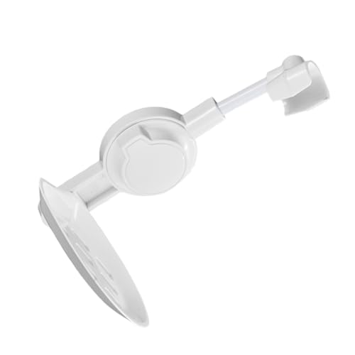 NUOBESTY Duschkopfhalterung Verstellbar Drehbar ohne Bohren mit Seifenhalter aus Hochwertigem Abs für Handbrause Wandmontage Badezimmerbefestigung Weiß NUOBESTY Duschkopfhalterung Verstellbar Drehbar ohne Bohren mit Seifenhalter aus Hochwertigem Abs für Handbrause Wandmontage Badezimmerbefestigung Weiß von NUOBESTY