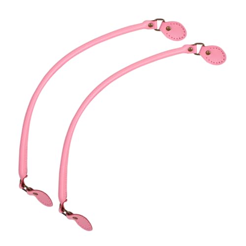 NUOBESTY Echtes Rindsleder Handtaschenriemen Dicke Langlebige Ersatz träger für Damen Tote Bag DIY Nähen Modischer Pinker Schultergurt für Umhängetasche Geldbörsen Zubehör von NUOBESTY
