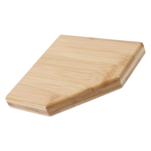 NUOBESTY Dreieckiges Eckregal Zur Wandmontage Rustikales Holzwandregal Eckwandregal Für Badezimmer Und Küche Holz Wandregal Als Organizer Und Displayregal von NUOBESTY