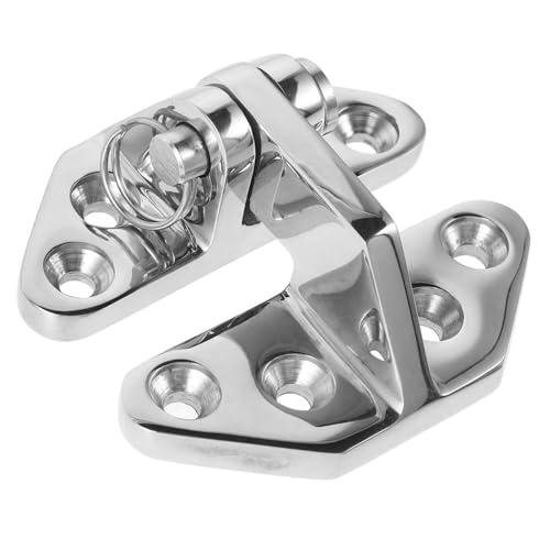 NUOBESTY Edelstahl Scharnier Heavy Duty Bootstürscharnier Robust Türscharnier Stabil Kleine Scharniere Camper Wohnmobil Türscharnier Einfache Montage Langlebig von NUOBESTY