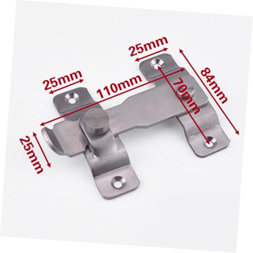 NUOBESTY Edelstahl Türriegel Sicherheits türriegel mit Schließblech Einfach zu Montieren Robust Langlebig für Haus und Gartentor Silber NUOBESTY Edelstahl Türriegel Sicherheits türriegel mit Schließblech Einfach zu Montieren Robust Langlebig für Haus und Gartentor Silber von NUOBESTY