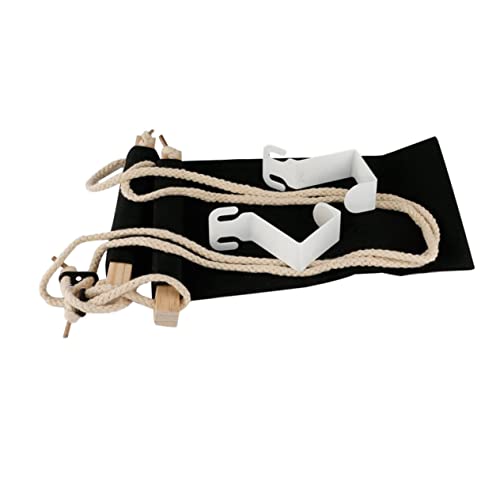 NUOBESTY Ergonomische Fußhängematte aus Polyester und Holz Robuste Schreibtisch Fußstütze für Büro und Homeoffice Bequeme Fußablage gegen Muskelermüdung Stabiler Metallhaken Schwarz NUOBESTY Ergonomische Fußhängematte aus Polyester und Holz Robuste Schreibtisch Fußstütze für Büro und Homeoffice Bequeme Fußablage gegen Muskelermüdung Stabiler Metallhaken Schwarz von NUOBESTY