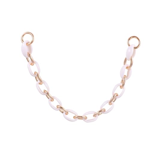 NUOBESTY Ersatztaschenriemen aus Legierungs mixkette Weiß Kurze Handtaschenkette Strapazierfähiger Schultergurt für Umhängetasche Modischer Kettenersatz für Damenpurse und Crossbody NUOBESTY Ersatztaschenriemen aus Legierungs mixkette Weiß Kurze Handtaschenkette Strapazierfähiger Schultergurt für Umhängetasche Modischer Kettenersatz für Damenpurse und Crossbody von NUOBESTY