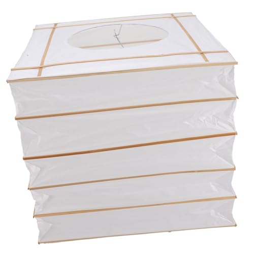 NUOBESTY Faltbarer Papier Lampenschirm Elegante Dekoration für Deckenlampen Quadratisch Hochwertigem Papier für Wohnräume Schlafzimmer und Kinderzimmer NUOBESTY Faltbarer Papier Lampenschirm Elegante Dekoration für Deckenlampen Quadratisch Hochwertigem Papier für Wohnräume Schlafzimmer und Kinderzimmer von NUOBESTY
