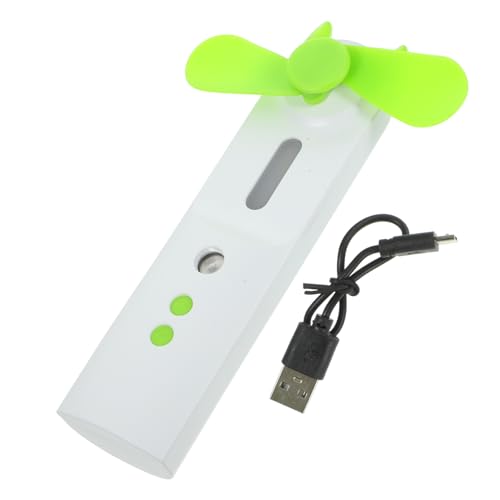 NUOBESTY Feuchtigkeitsfan Handgebläse Handheld -fan Wiederaufladbar Tragbar Cool Mini Lüfter Kühlen Grün von NUOBESTY