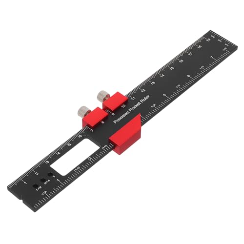 NUOBESTY Förmiges Schreibrichtwerkzeug Holzverarbeitung Markierlineal mit Winkelverstellung Präzises Messwerkzeug für Quadratische Layouts und Lochpositionierung in Rot NUOBESTY Förmiges Schreibrichtwerkzeug Holzverarbeitung Markierlineal mit Winkelverstellung Präzises Messwerkzeug für Quadratische Layouts und Lochpositionierung in Rot von NUOBESTY