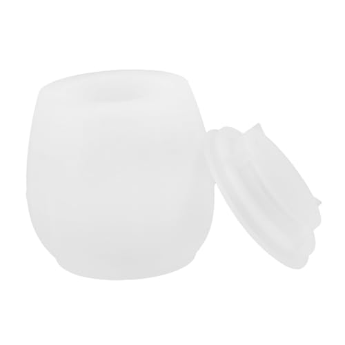 NUOBESTY Form für Aufbewahrung dosen Formen für Handwerk Silikonformen Flaschenharzform Glasharzformen Silikon Topfform Behälter-Vorratsglas-Flaschenform Flasche Silikonform Kieselgel Weiß von NUOBESTY