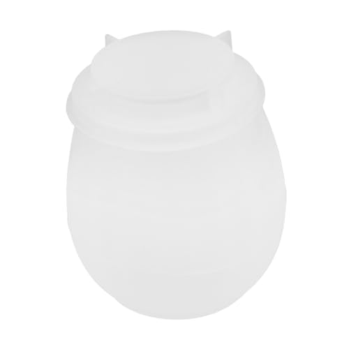 NUOBESTY Form für Aufbewahrung dosen Vintage-Glas-Harzform Silikonform für Harz Silikonform für Vorratsgläser Flaschenharzform Glasformen für Epoxidharz mit Deckel Harzformen Kieselgel Weiß von NUOBESTY