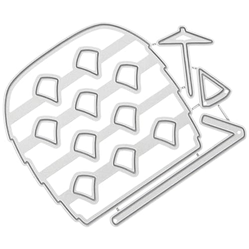 NUOBESTY Form von Ananasbechern Vielseitig Einsetzbar für Karten und Scrapbooking Projekte von NUOBESTY