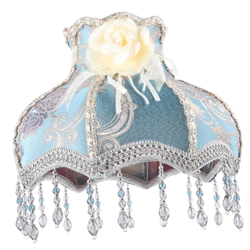NUOBESTY Französischer Lampenschirm Spitze Hochwertiger Dekorationslampenschirm für Tisch und Stehlampe Romantisches Design für Stilvolle von NUOBESTY
