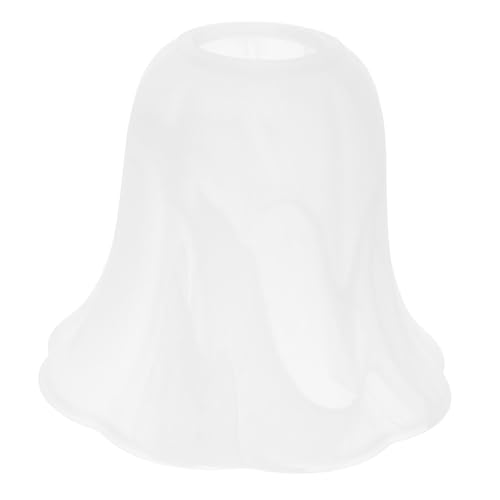 NUOBESTY Frosted Glas Lampenschirm Ersatz Bell form Lampenschirm aus Geätztem Wolkenglas Europäischer Stil Langlebig und Pflegeleicht Geeignet für Wandleuchten und Deckenleuchten im von NUOBESTY
