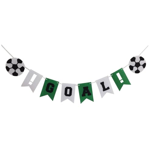 NUOBESTY Fußball Girlanden Banner Stoff Partydekoration für Jungen für Geburtstagsfeiern und Sportevents Einfach Aufzuhängen für Drinnen und Draußen Geeignet von NUOBESTY