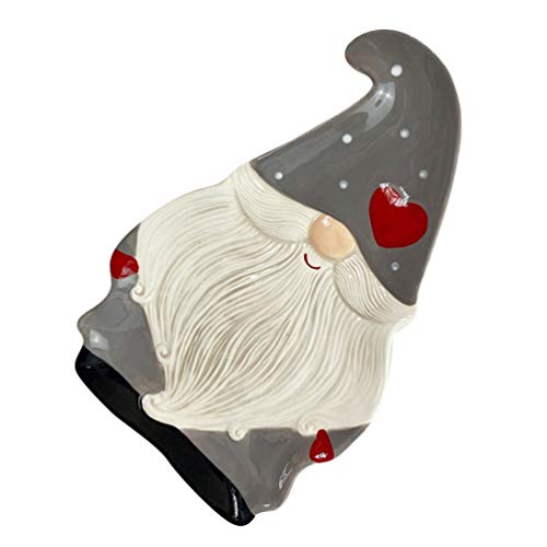 NUOBESTY GNOME Geformte Platte Snack Vorspeise Tabletts Dessert Serviergeschirr Urlaub Essen Servierplatte Süßigkeiten Nuss Gericht Container Weihnachtsfeier Gefälligkeiten von NUOBESTY