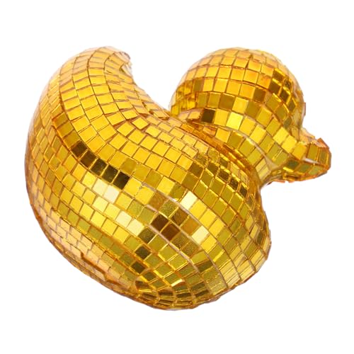 NUOBESTY Goldene Glasfigur mit Spiegeloberfläche Reflektierende Disco ball dekoration für Wohnzimmer Büro und Schlafzimmer Kreative Geschenkidee für Bekannte Langlebiges Glas NUOBESTY Goldene Glasfigur mit Spiegeloberfläche Reflektierende Disco ball dekoration für Wohnzimmer Büro und Schlafzimmer Kreative Geschenkidee für Bekannte Langlebiges Glas von NUOBESTY