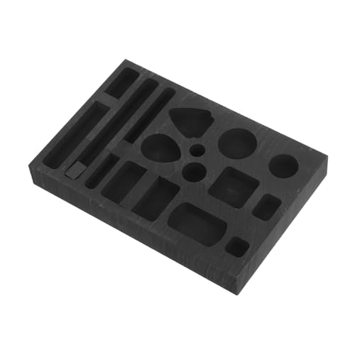 NUOBESTY Graphit Gussform für Schmuckgießen Hochreiner Graphitblock mit Löchern Präzise Metallgießform für Gold Silber Kupfer Aluminium Langlebiges Mehrlochdesign für Gleichmäßige Kühlung NUOBESTY Graphit Gussform für Schmuckgießen Hochreiner Graphitblock mit Löchern Präzise Metallgießform für Gold Silber Kupfer Aluminium Langlebiges Mehrlochdesign für Gleichmäßige Kühlung von NUOBESTY