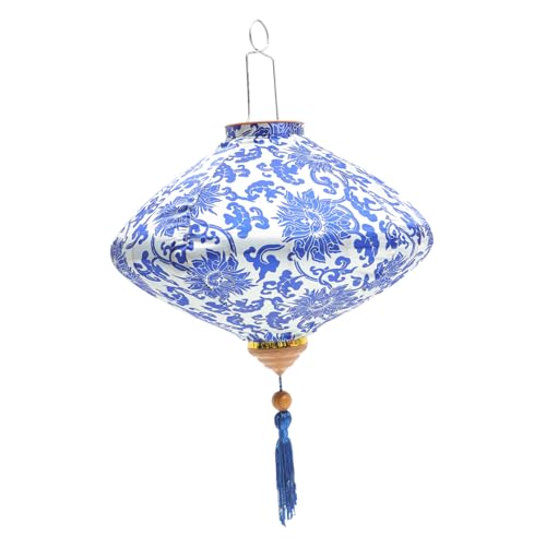 NUOBESTY Hängende Laterne Hochwertigem Seidenstoff Chinesische Deko für Garten und Innenräume wasserdichte Große Orientalische Laterne für Festliche Anlässe und Gemütliche von NUOBESTY