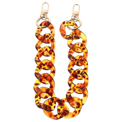 NUOBESTY Handtaschengurt aus Acryl: 40 cm großer Ersatz-Taschenkette mit Leopardenmuster zum Selbermachen – Abnehmbarer Handtaschengurt für Partys und Alltagsmode NUOBESTY Handtaschengurt aus Acryl: 40 cm großer Ersatz-Taschenkette mit Leopardenmuster zum Selbermachen – Abnehmbarer Handtaschengurt für Partys und Alltagsmode von NUOBESTY