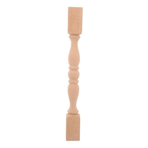 NUOBESTY Holzsäule Geschnitzt Säule Aus Holz Für Möbelzubehör Schranksäule Aus Holz Zaunpfosten Unbemalt Dekorativer Pfosten Für Innenraum von NUOBESTY