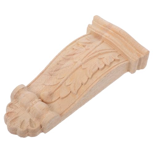 NUOBESTY Holzregal Im Europäischen Stil Geschnitzte Ablage Aus Massivholz Dekoratives Wandregal Im Bauernhausstil Unvollendetes Regal Für Türöffnung Möbeldekoration Für Zuhause von NUOBESTY
