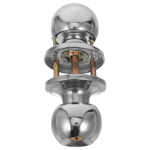 NUOBESTY Innentürschloss Wohnungstürschloss Innen Austausch Des Türschlosses Datenschutzverriegelung Außenverriegelungstürknöpfe Zimmertürschloss Innen -türschloss Silber Rostfreier Stahl von NUOBESTY