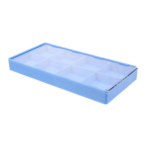 NUOBESTY Kasten Uhren Zubehör Box Draht Unter Dem Regalkorb - Behälter Werkzeug Zusammenklappbar Bastelschubladen Erweiterbar Besteck Faltbar Tragbar Klein Würfel Herstellung Plastik Blue von NUOBESTY