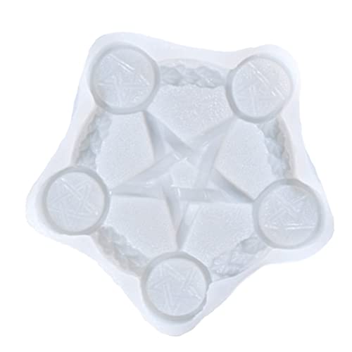 NUOBESTY Kerzenhalter Silikonform DIY Kerzenständer Gießform Transparent Flexibel für Handgemachte Kerzen Divinationszeremonie und Segnungsrituale von NUOBESTY