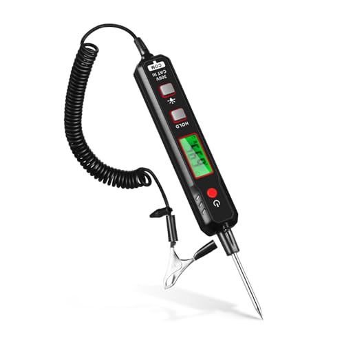 NUOBESTY Kfz Prüfleuchte Mit Digitaler LCD Anzeige Automatischer Spannungsprüfer Für Präzise Messungen Mit Hintergrundbeleuchtung Und LED Licht Für Einfache Handhabung Im Dunkeln NUOBESTY Kfz Prüfleuchte Mit Digitaler LCD Anzeige Automatischer Spannungsprüfer Für Präzise Messungen Mit Hintergrundbeleuchtung Und LED Licht Für Einfache Handhabung Im Dunkeln von NUOBESTY