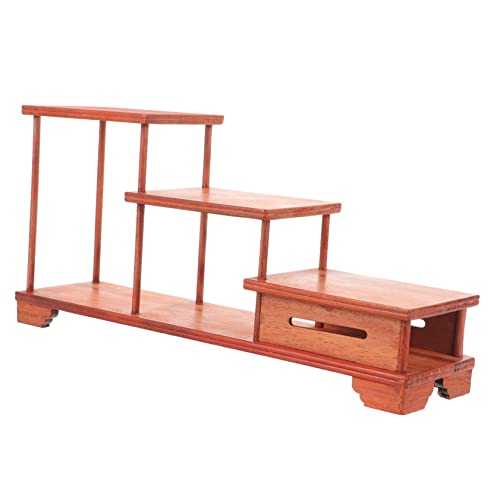 NUOBESTY Kleiner Riser Ständer Vintage Ausstellungsständer Eingangsbereich Home Ausstellungsständer Holz Gestufter Holz Ausstellungsständer Ausstellungsständer Aus Massivholz von NUOBESTY