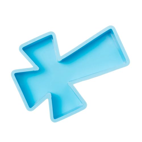 NUOBESTY Kreuz Silikonform Kreuzformen Für Harz Kerzenform Kreuz Charms Silikonform Formen Aus Epoxidharz Duftkerze Gießform Aus Silikon Kreuzlieferungen Blau Kieselgel von NUOBESTY