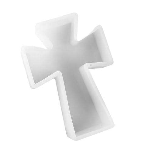 NUOBESTY Kreuz silikonform für DIY Kerzenhalter Epoxidharz gießform Wiederverwendbar Weiches Ungiftiges Material Detailliertes für Aromatherapie Bastelprojekte von NUOBESTY