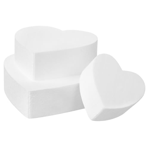 NUOBESTY Kuchenform Torten Kuchen Herzf?rmige Tortenattrappen Set 3 Etagen Tortenattrappen Tortenmodelle zum Dekorieren DIY Kunsthandwerk ? Tortendummy Styroporkugeln NUOBESTY Kuchenform Torten Kuchen Herzf?rmige Tortenattrappen Set 3 Etagen Tortenattrappen Tortenmodelle zum Dekorieren DIY Kunsthandwerk ? Tortendummy Styroporkugeln von NUOBESTY