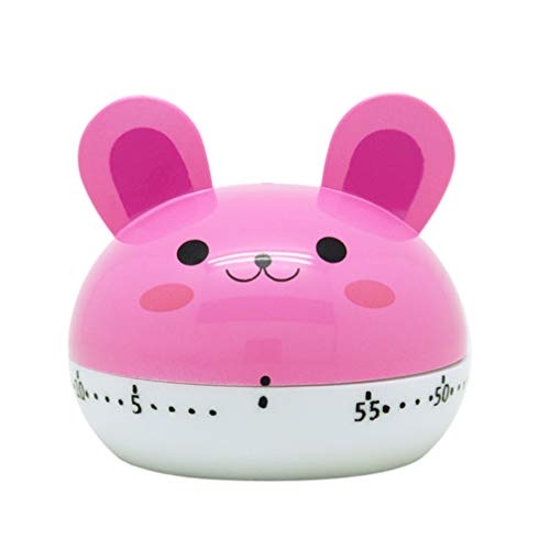 NUOBESTY Küchentimer Eieruhr Kunststoff Cartoon Kaninchen Tier Timer Küchenhilfe für Küche Backen Braten Kochen - Pink NUOBESTY Küchentimer Eieruhr Kunststoff Cartoon Kaninchen Tier Timer Küchenhilfe für Küche Backen Braten Kochen - Pink von NUOBESTY