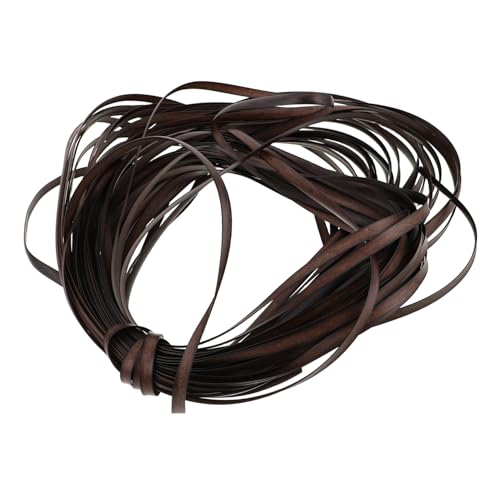 NUOBESTY Kunststoff Rattan Reparaturset Pe Material Langlebig Vielseitig für DIY Möbelreparatur Balkonstühle Korbgeflecht Stuhlgeflecht Zubehör Braun von NUOBESTY