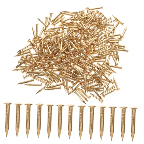 NUOBESTY Kupfernägel Kleine Nägel für Bilder Aufhängen Holzdeko DIY Nägel Rostfrei Langlebig Stark für Wand Holzprojekte von NUOBESTY