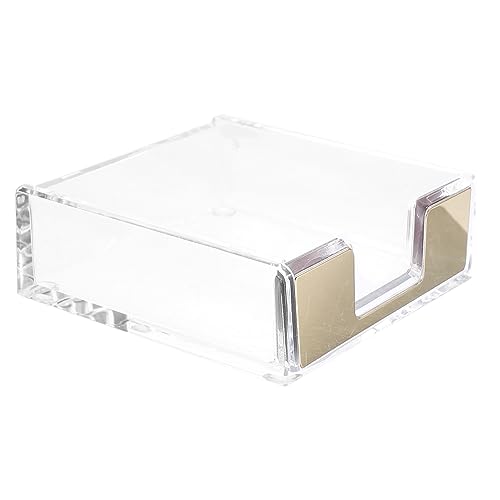 NUOBESTY Memo Pad Box aus Acryl Notizblockhalter mit Elegantem Design für Büro und Zuhause Aufbewahren von Notizen Büroklammern und Kleinen Gegenständen NUOBESTY Memo Pad Box aus Acryl Notizblockhalter mit Elegantem Design für Büro und Zuhause Aufbewahren von Notizen Büroklammern und Kleinen Gegenständen von NUOBESTY