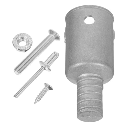 NUOBESTY Metall-gewindeadapter für Stangen Robuster Verlängerungsstangen-verbinder für Mopps Besen und Reinigungswerkzeuge Langlebiger Ersatz-adapter aus Aluminiumlegierung Silber von NUOBESTY