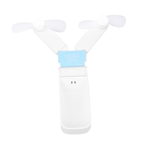 NUOBESTY Mini USB Doppelte Tragbare Ventilatoren Leise Elektrisch Faltbar Taschenkühlung Mini Wiederaufladbarer Tragbar Wiederaufladbarer Kleiner von NUOBESTY