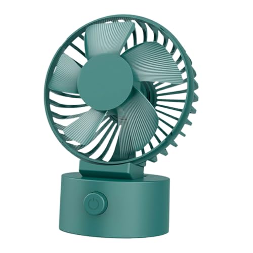 NUOBESTY Mini tragbarer Fan Schreibtisch Fan-Desktop -Handheld Kühlung wiederaufladbar lüfter kleine Tischventilatoren Tragbarer Handventilator Handheld Mini -Fan Abs Dunkelgrün von NUOBESTY