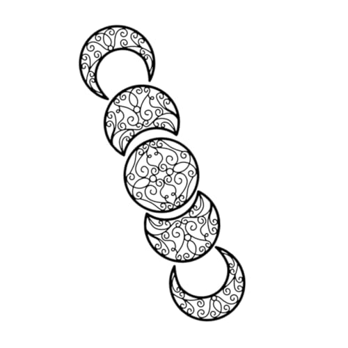 NUOBESTY Mond Phase Diagramm Wandaufkleber Kreative Aufkleber Heimdekoration Für Schlafzimmer-wandaufkleber Wandaufkleber Sauberen Oberflächen Wie Wänden Türen Fenster Schränke von NUOBESTY