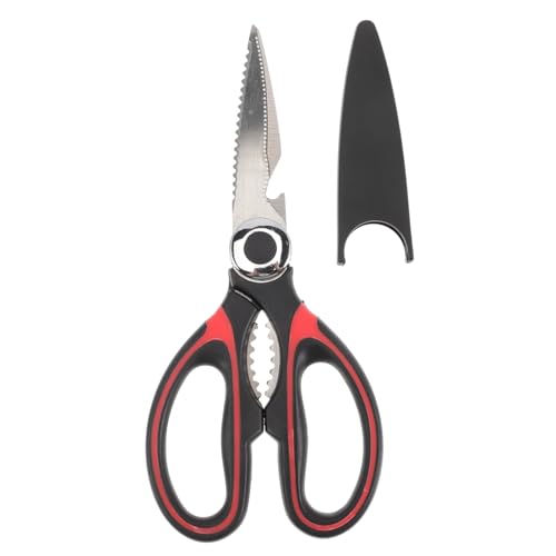 NUOBESTY Multifunktionale Edelstahl Küchenschere mit ergonomischem rutschfestem Griff starker Schneidekraft und integrierter Nussbrecher Funktion vielseitig einsetzbar für Haushalt NUOBESTY Multifunktionale Edelstahl Küchenschere mit ergonomischem rutschfestem Griff starker Schneidekraft und integrierter Nussbrecher Funktion vielseitig einsetzbar für Haushalt von NUOBESTY